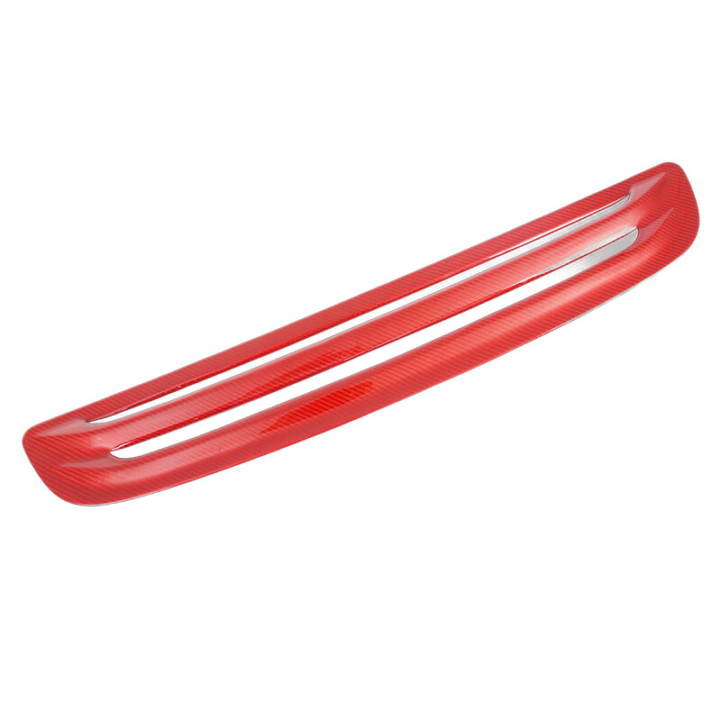 1x For Civic Type R FL5 2023+ Carbon Fiber Red Hood Vent Air Scoop Trim Cover gallery