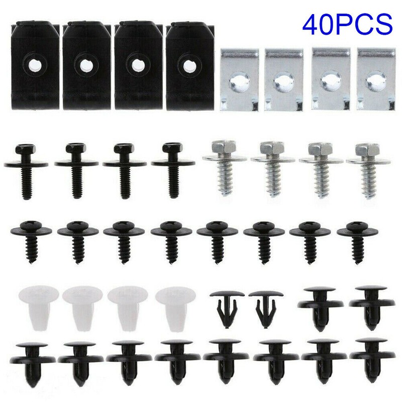 Car Engine Under Body Cover Clips Bumper Fender Mudguard Splash Shield Screw Kit gallery
