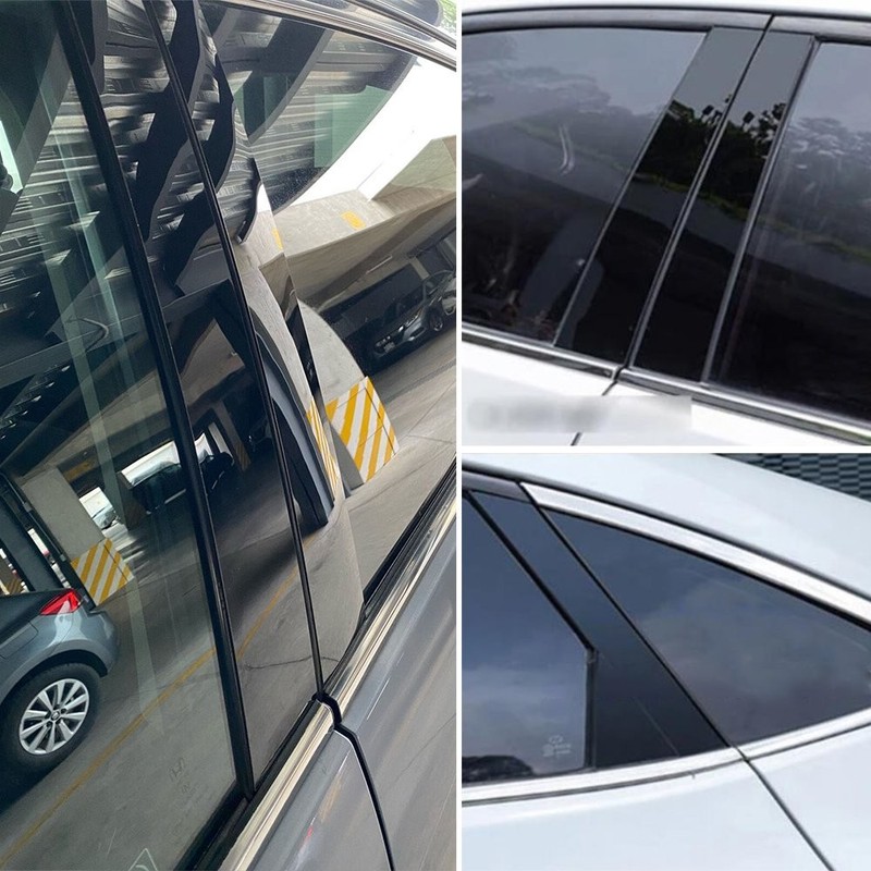 8PCS Black Pillar Posts Window Door Trim Cover For 2013-2018 Nissan Altima NEW gallery