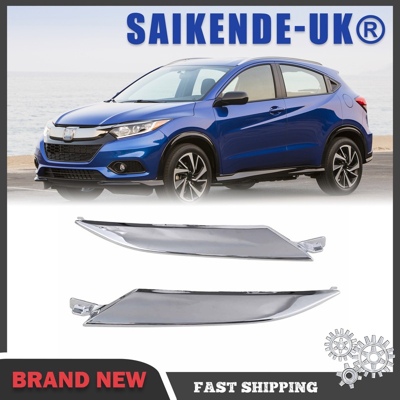 Front Hood Chrome Grille & Headlight Trim Moding for 2019-2021 Honda HRV HR-V