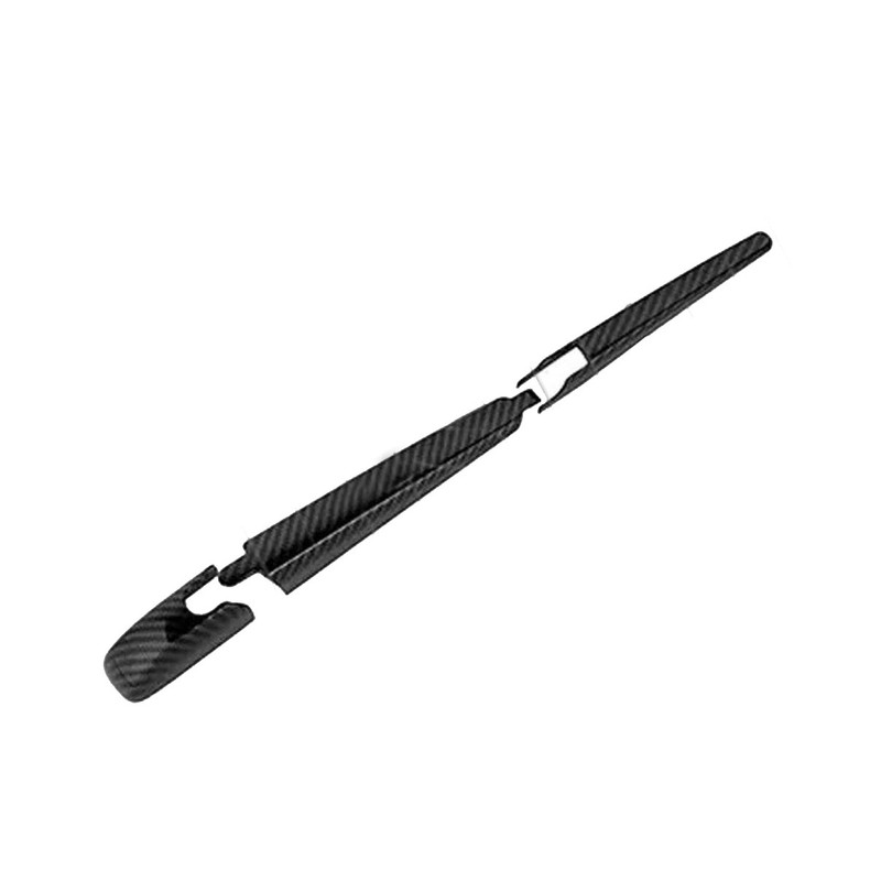 3Pcs Carbon Fiber Rear Windscreen Wiper Cover Trim ABS For Toyota RAV4 2019-2024 gallery