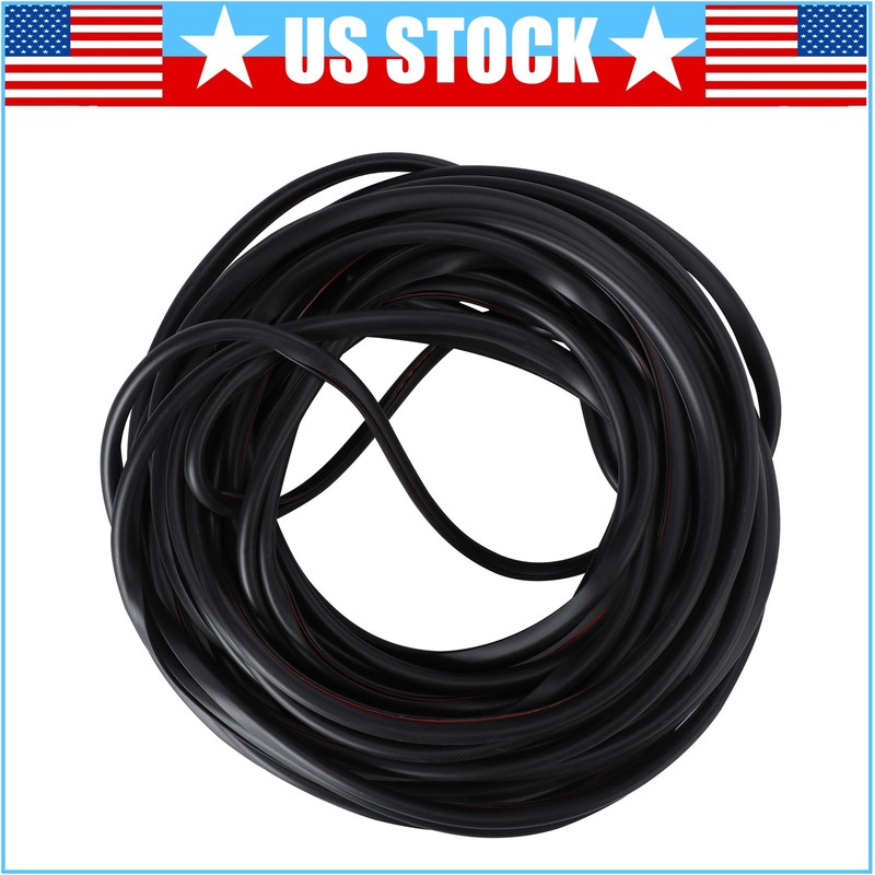 32ft Shape Rubber Seal Car Door Edge Guard Molding Trim Protectors Strip Black