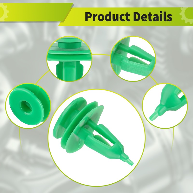 100 Nylon Door Panel Retainer Clips Fastener for Jeep Grand Cherokee WJ ZJ WK XJ gallery