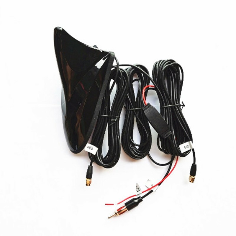 12V Car Radio Wifi GPS AM/FM Antenna Aerial Roof Mount Antenna Signal Amplifier gallery