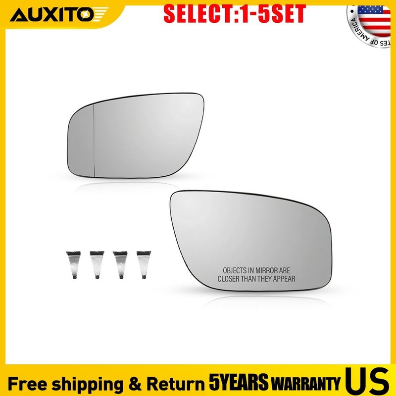 For Mercedes-Benz E-Class 2007-2009 Heated Mirror Glass Driver Passenger 2-10X