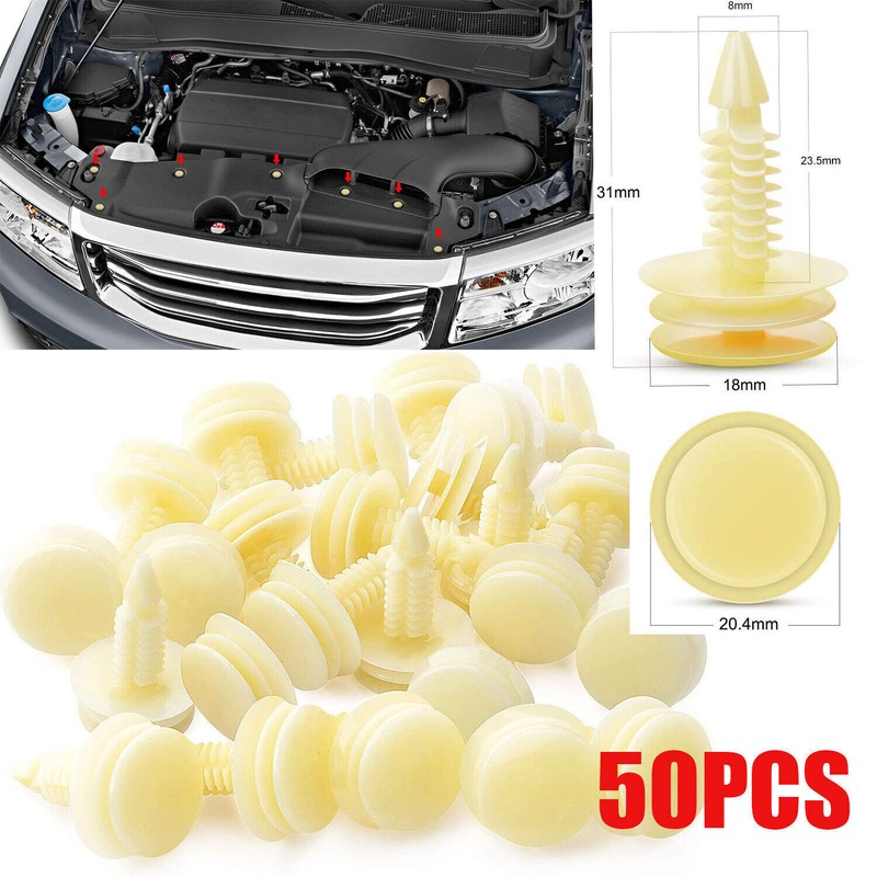 50PCS 8MM Front Door Trim Panel Retainers Clips For GM Chevy Buick GMC #10153057 gallery
