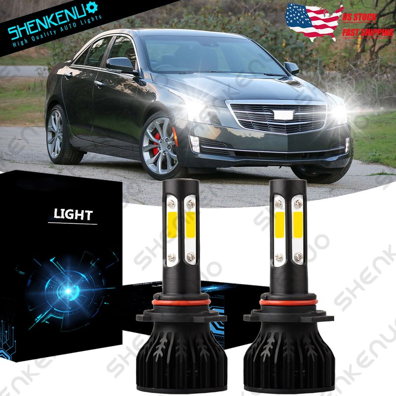 For CADILLAC ATS 2013-2017 2X Upgrade 9012 Hi/Low Beam LED Headlight White K9B