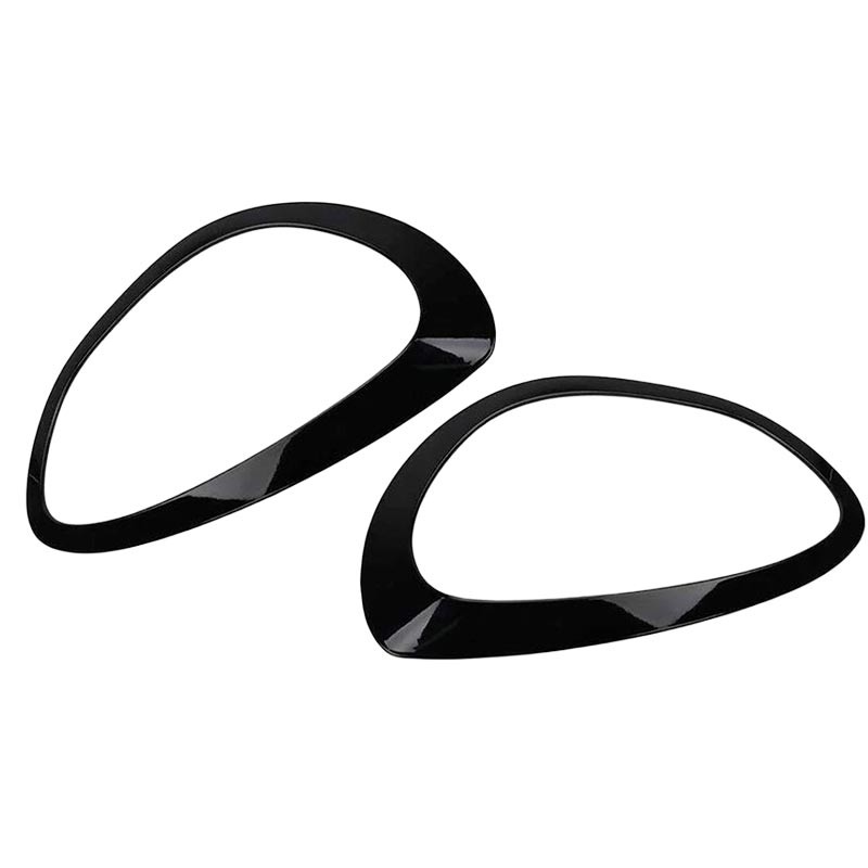 Black Headlight Ring Bezel Cover Trim For Mini Cooper Countryman F60 2017-2021 gallery