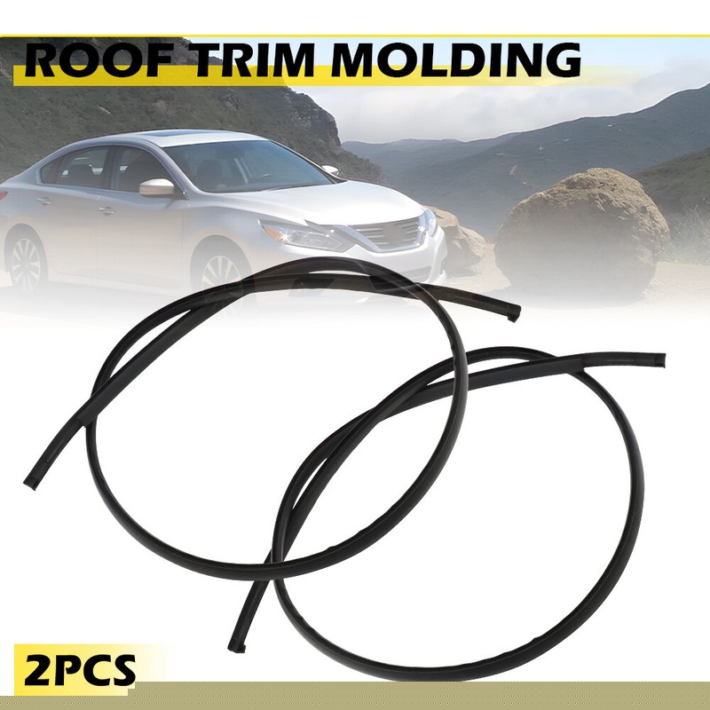 2X FOR 2013-2018 NISSAN ALTIMA BLACK ROOF TOP TRIM MOLDING KIT LEFT & RIGHT SIDE