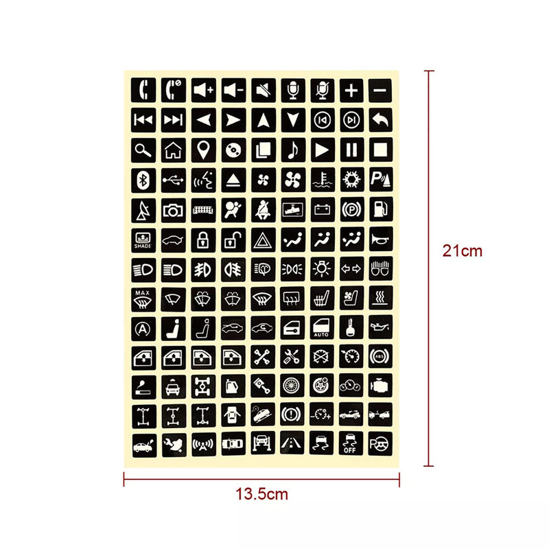 Universal Luminous Car Interior Panel Button Switch Decal Sticker Accessories gallery