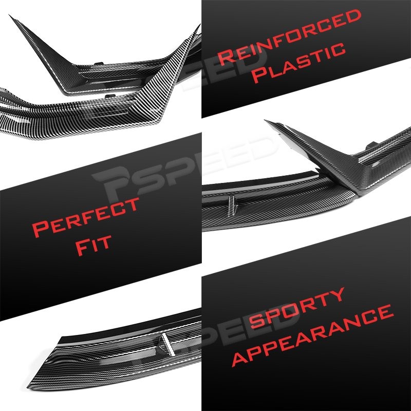 Carbon Painted Car Front Bumper Spoiler Lip Trim For Subaru WRX CS-Style 2022-25 gallery