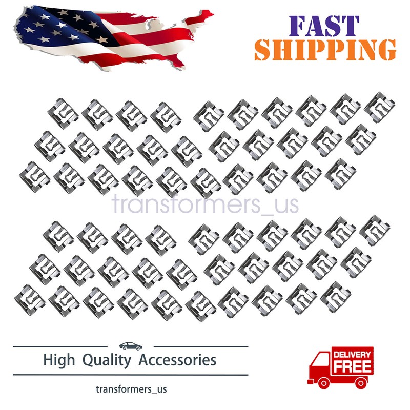 60pc Front Windshield Rear Window Reveal Trim Molding Clips For Chrysler Dodge