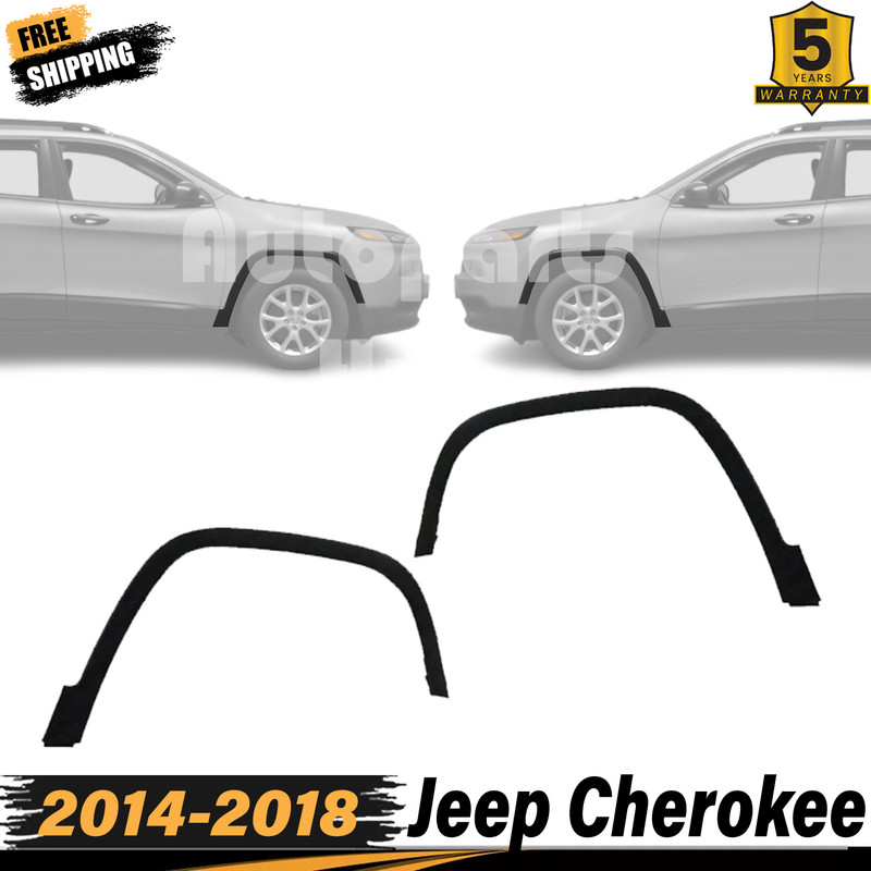 NEW Front Fender Flare Molding Left & Right Side For 2014-2018 Jeep Cherokee
