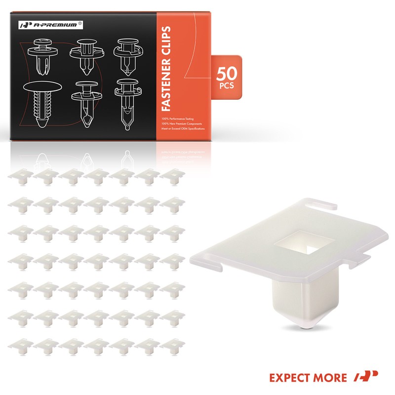A-Premium 50Pcs 10x10mm Nylon Moulding Clips Fasteners for Toyota Land Cruiser gallery