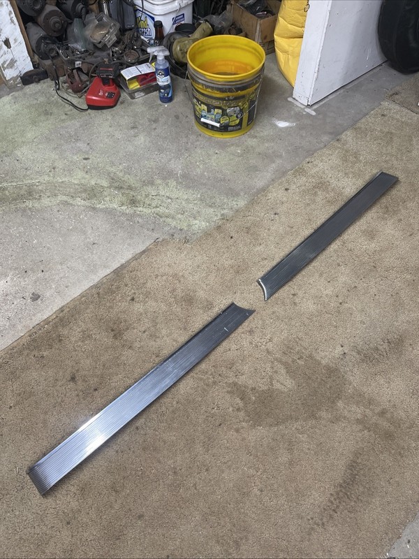 1963 Studebaker Daytona Rear Trunk Panel Trim Molding Lower Pair Excellent Used