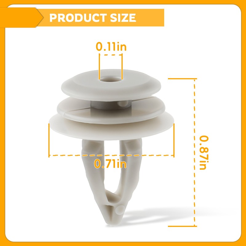 50pcs Nylon Door Trim Panel Retainers Clips For BMW 1998-99 2001-06 2008-2013 M3 gallery