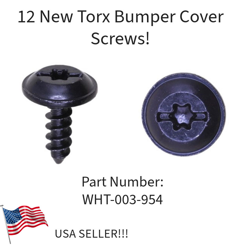 12 NEW TORX BUMPER COVER SCREWS! FOR VOLKSWAGEN ATLAS BEETLE JETTA EOS AUDI ETC
