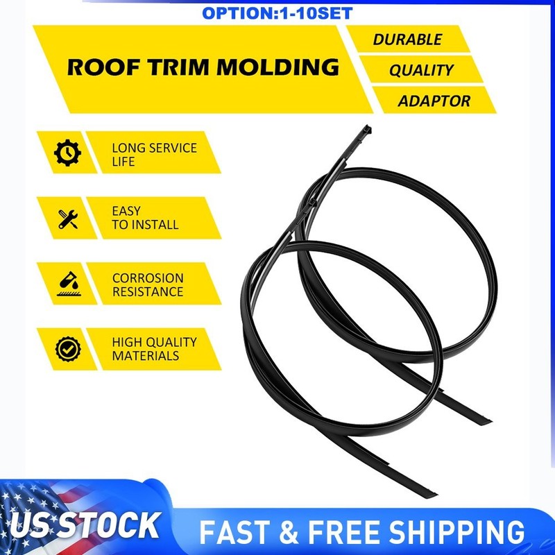 Roof Drip Molding Trim Left + Right Side For 2013-2018 Nissan Sentra Outer 2-20x