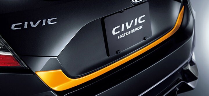 JDM OEM HONDA Civic Hatchback FK7 Type R Type-R Tailgate Garnish Orange JAPAN gallery