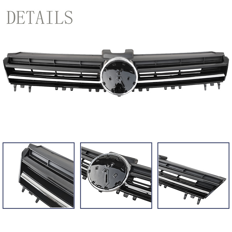 5GM853651ZLL Front Bumper Grille Black For 2015 2016 2017 VW Golf Sportwagen GTI gallery