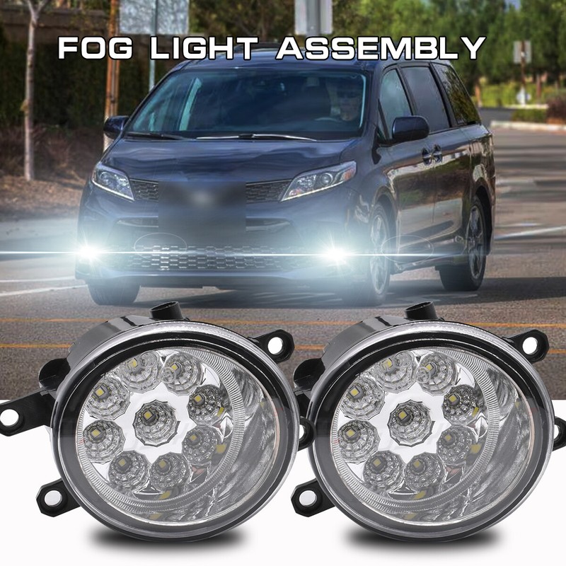 New Pair Of Fog Lights Lamps Front Bumper RH LH For 2011-2017 Toyota Sienna US