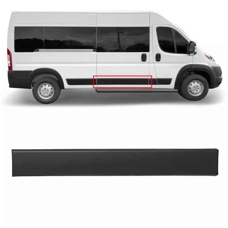 Fits Ram Promaster 2019-2022 Right Side Sliding Door Trim Molding Passenger Side