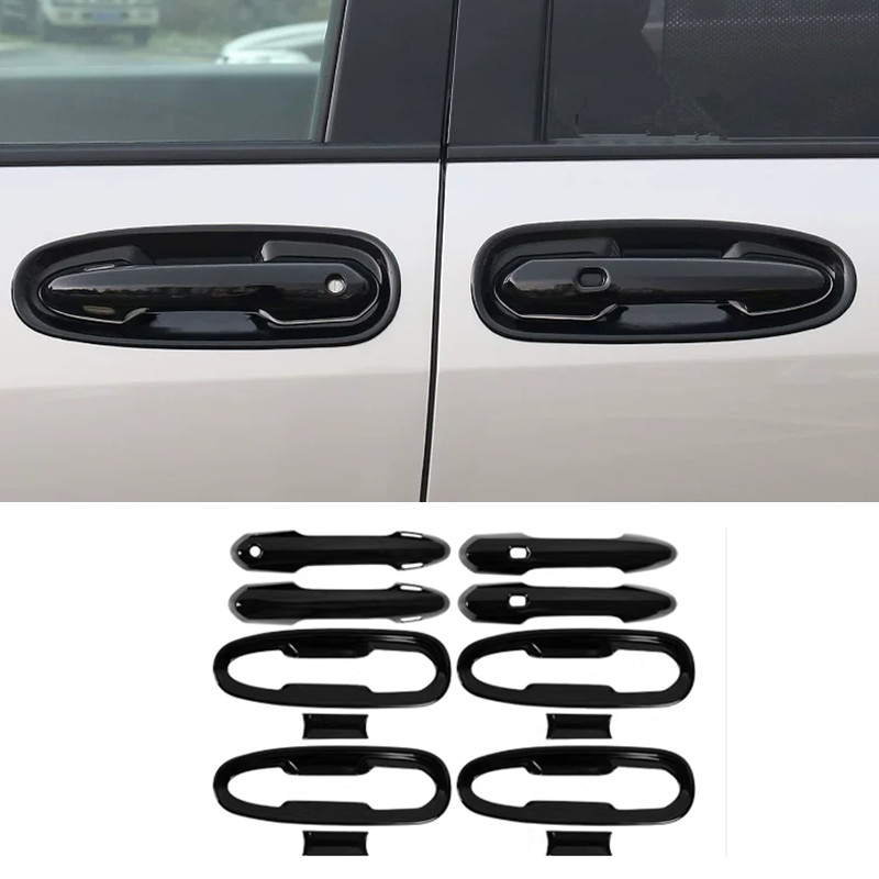 For 2021-2026 Toyota Sienna Black Car Side Door Handle Bowl Cover Trim 12pc
