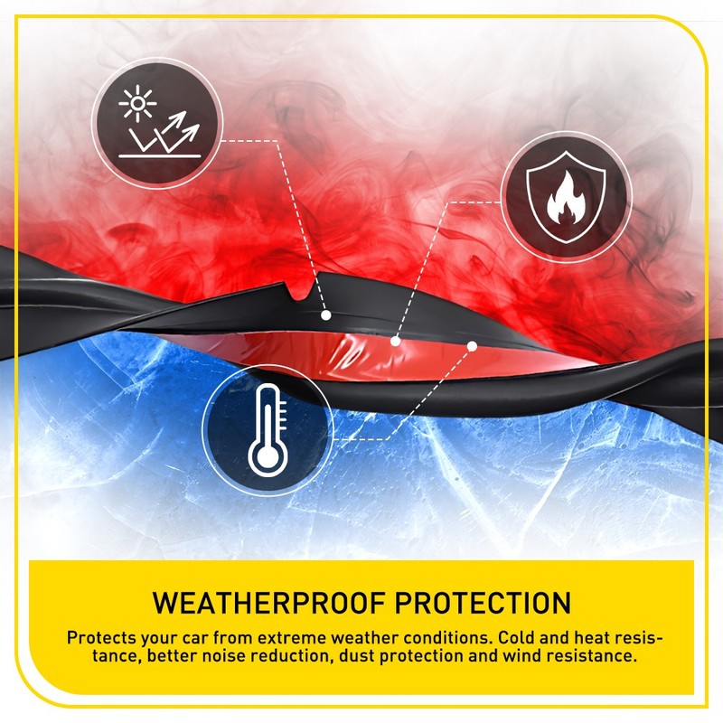 Car Front Engine Hood Sealing Strip Weatherstrip Rubber For Toyota Corolla 07-13 gallery