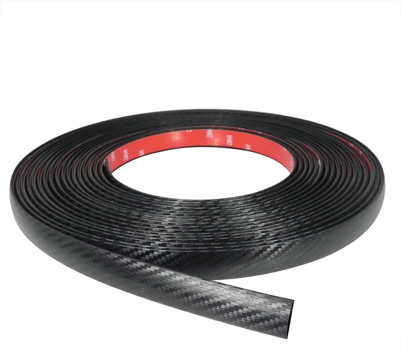 10 Feet Black Carbon Fiber Look Car SUV Truck Body Molding Protector Guard Trim