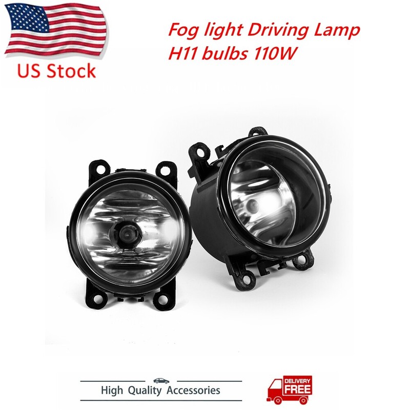 2pcs Fog light Driving Lamp H11 bulbs 110W Right Left Side Car Accessories US