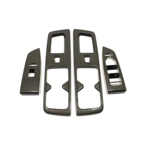 4P Carbon Fiber Door Window Switch Panel Cover Trims For Nissan Pathfinder 22-24 gallery