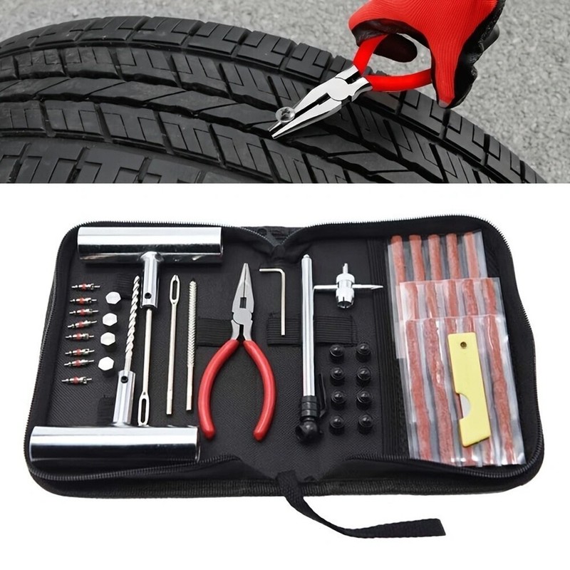 46x/Set Car Metal Tire Repair Kits Auto Tire Plug Repair Tools Patch Repairing