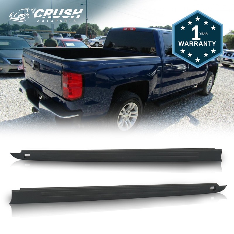 For 2009-2022 Ram 1500 Crew Cab 5‘7‘’ Bed Rail Tailgate Cap Molding Trim Set