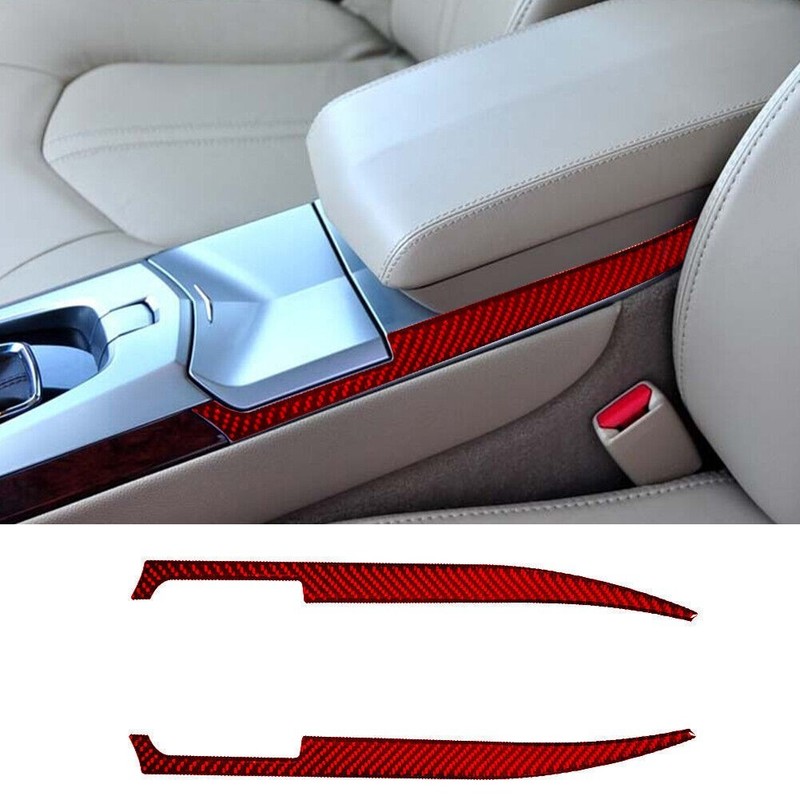 31pcs For Cadillac CTS 2008-2013 Red Carbon Fiber Whole Interior Trim Set NEW gallery