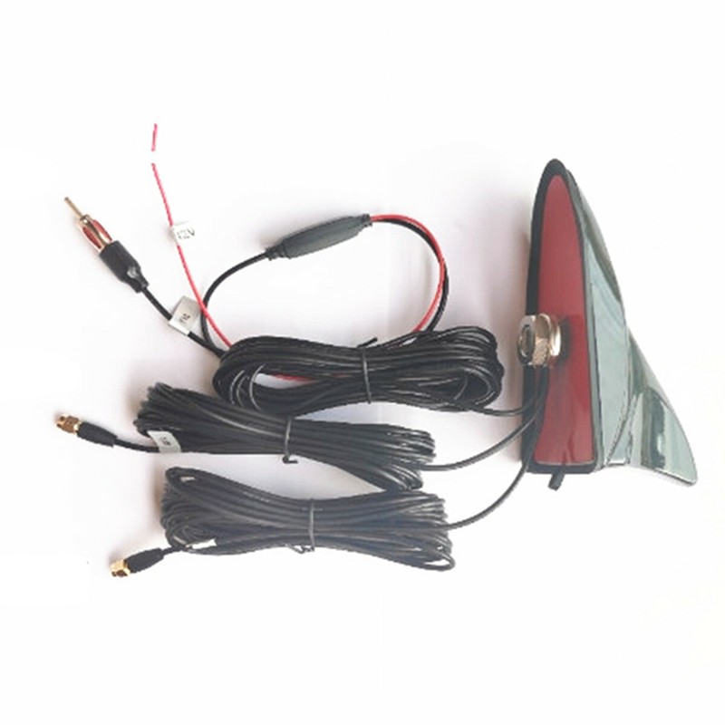 12V Car Radio Wifi GPS AM/FM Antenna Aerial Roof Mount Antenna Signal Amplifier