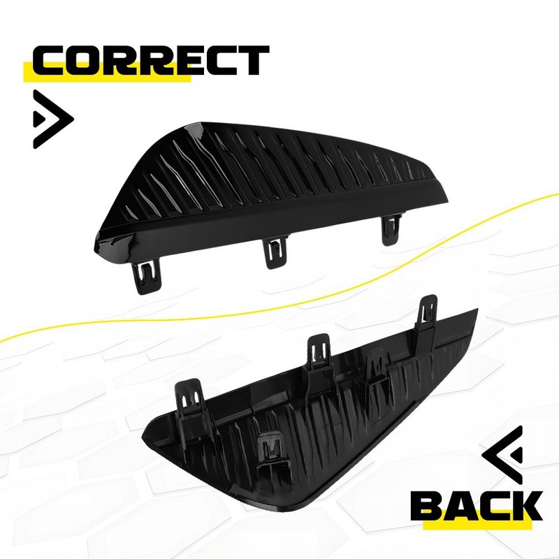 Fit Nissan Sentra 2024-2025 Front Left Right Fog Light Lamp Bezel Grille 4PCS gallery