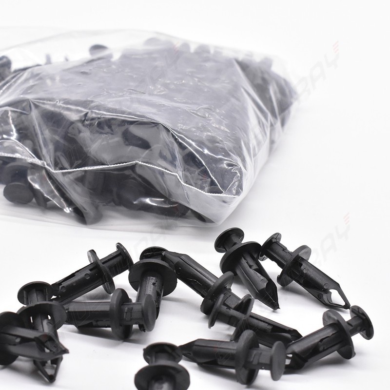 120Pcs Hole Plastic Rivet Fastener Push Clips Retainer Clip for Auto Fender 8mm gallery