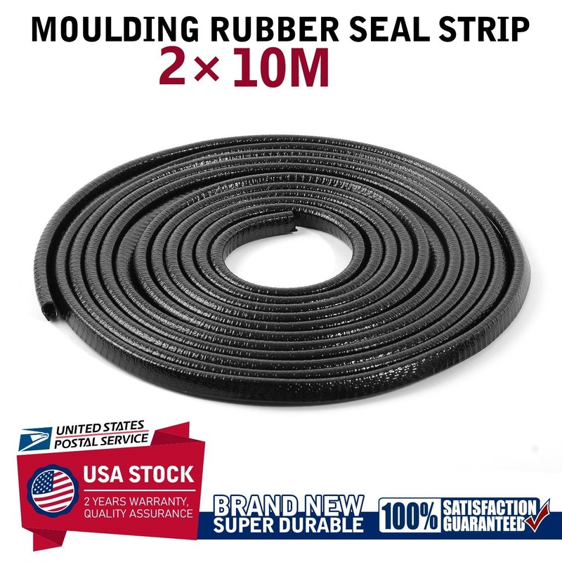Rubber Clips Seal Strip Easy to Cut No Adhesive Fit for Most Vehicles U Channel