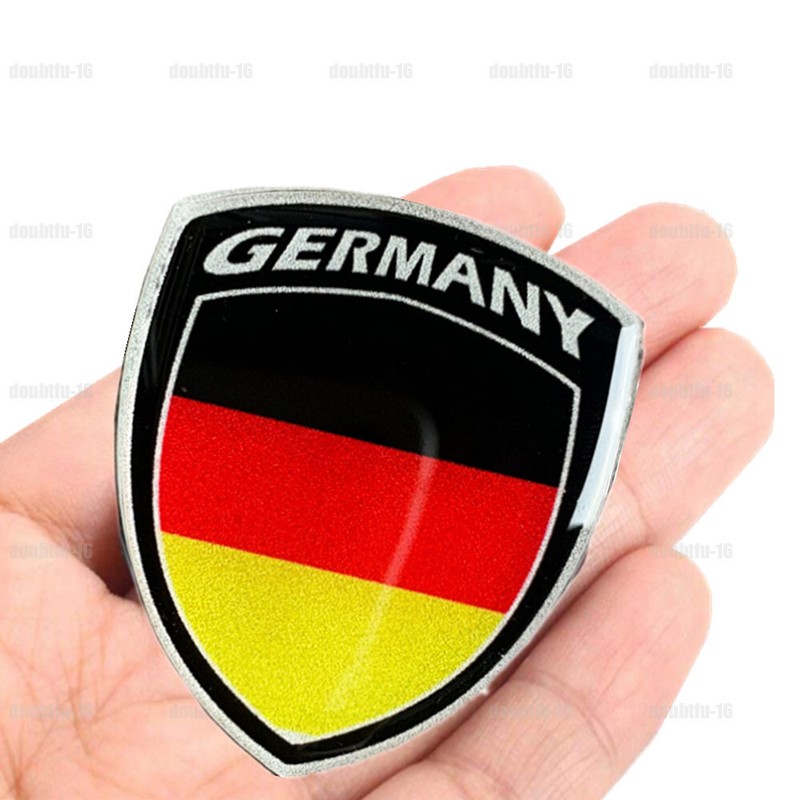 3D Germany Flag Logo Reflective Sticker Emblem Badge Decal Trim Car Accessories