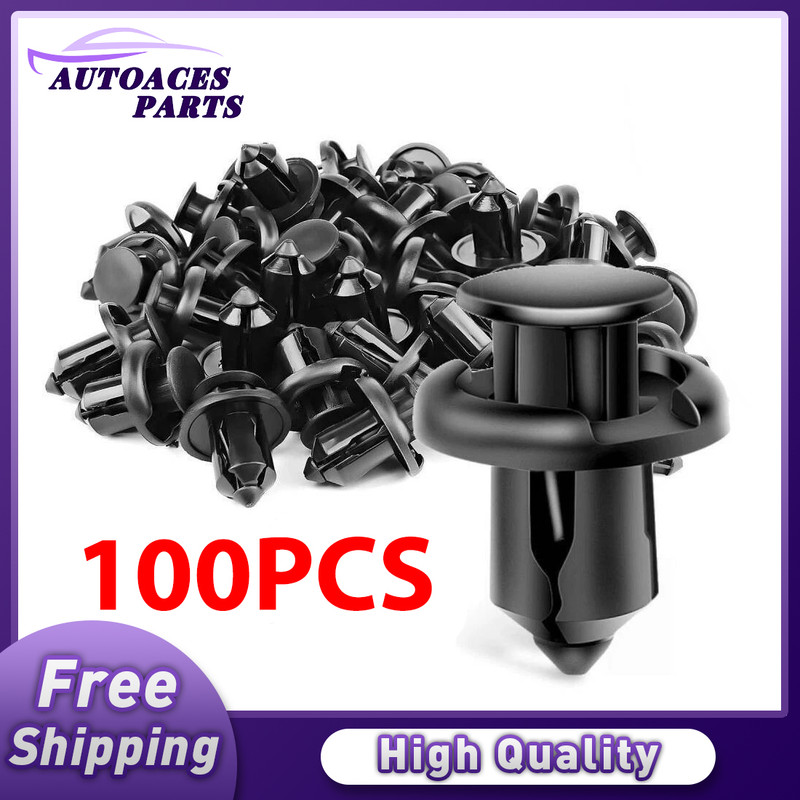 100X Fits Honda Prelude Car Hole Plastic Rivets Retainer Fender Bumper Push Pin