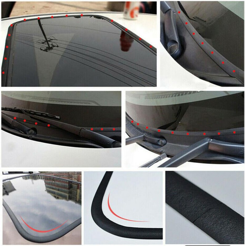 5M Car Windshield Sunroof Triangular Window Sealed Strip w/ 3M Double-sided Tape gallery