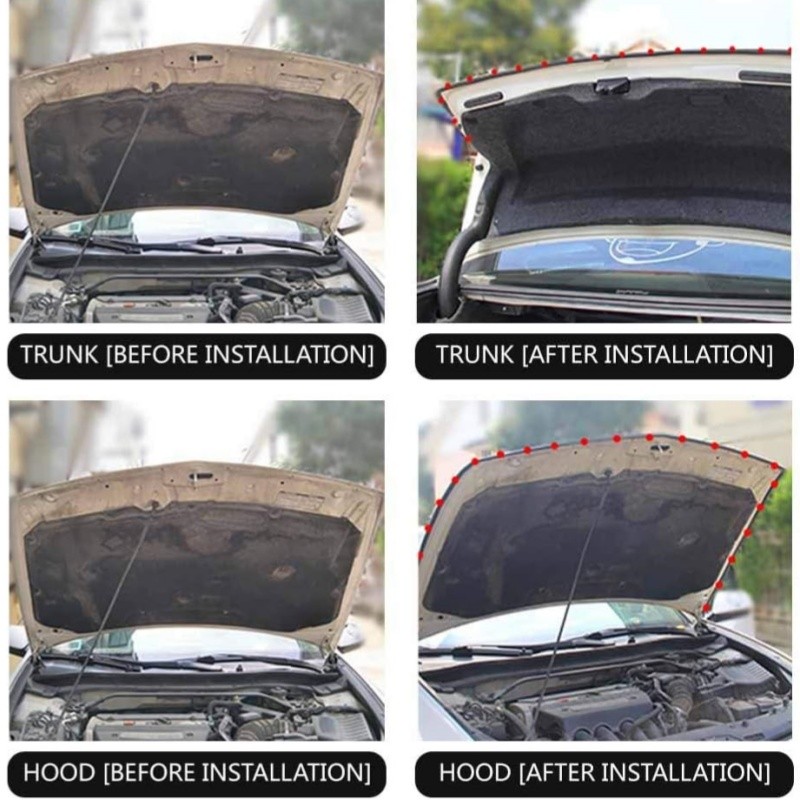 10m B-Shape Rubber Car Door Window Seal Strip Hollow Edge Guard Weatherstrip US gallery