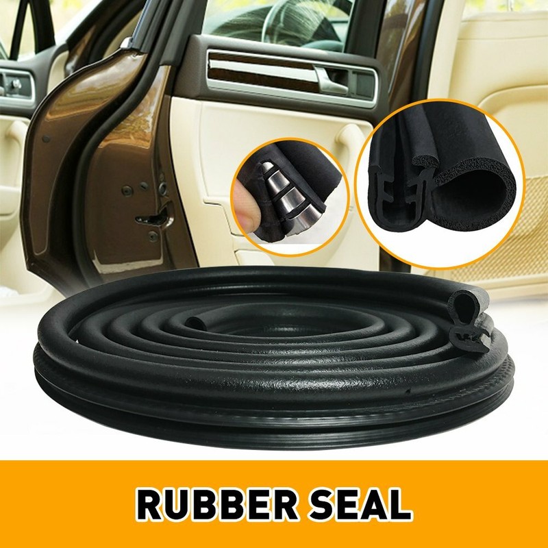 Rubber Seal Protector U Shape Bulb Weather Stripping Edge Waterproof EPDM 10 ft