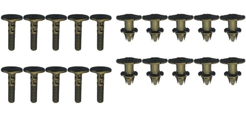 20 PCS BMW Trim Spacer Clips & Pin Kit 07147122912 & 07147122913
