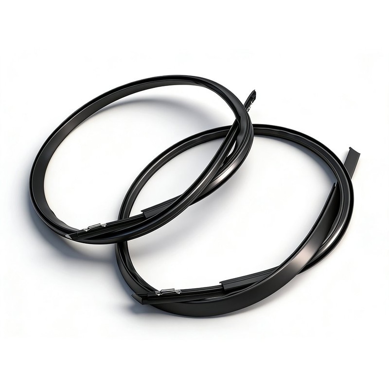 2X Outer Roof L&R Drip Trim Moulding Kit for Honda Civic 2016-2021 Black Rubber gallery