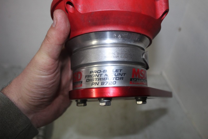 MSD belt drive distributor BBC 8720 8512 drag racing pulling truck mud truck gallery