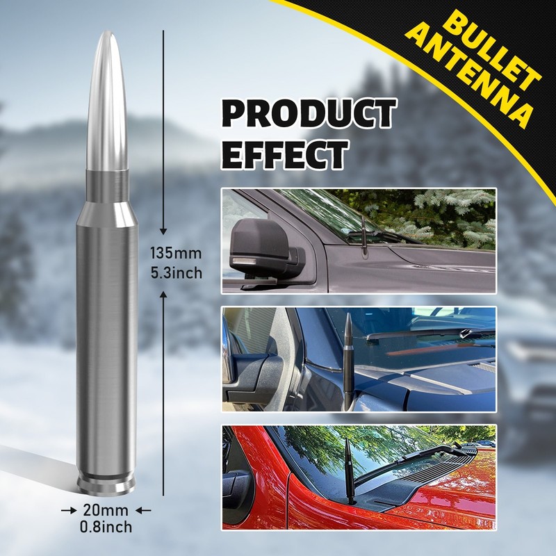 Bullet Style 0.5 Cal Car Antenna Mast for HUMMER H3 2006-2010 06-10 Brand New