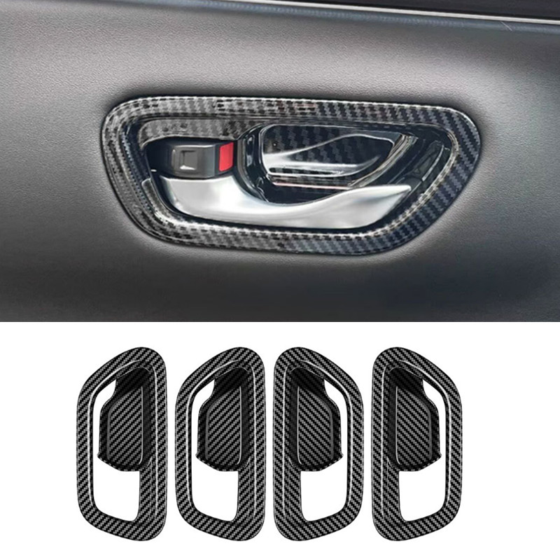 For Honda HR-V HRV 2023-2025 Carbon Fiber Interior Door Handle Bowl Cover Trim