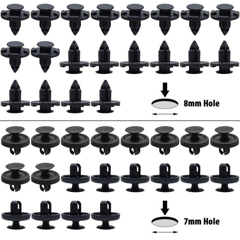 100x For TOYOTA & LEXUS Trim Panel Clips Bumper Fender Push Pin Rivet 7 8 9mm gallery