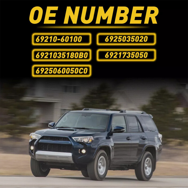 For 4Runner 2010-24 Matte Black Exterior Door Handle Shell Guards Cover Trim Kit gallery